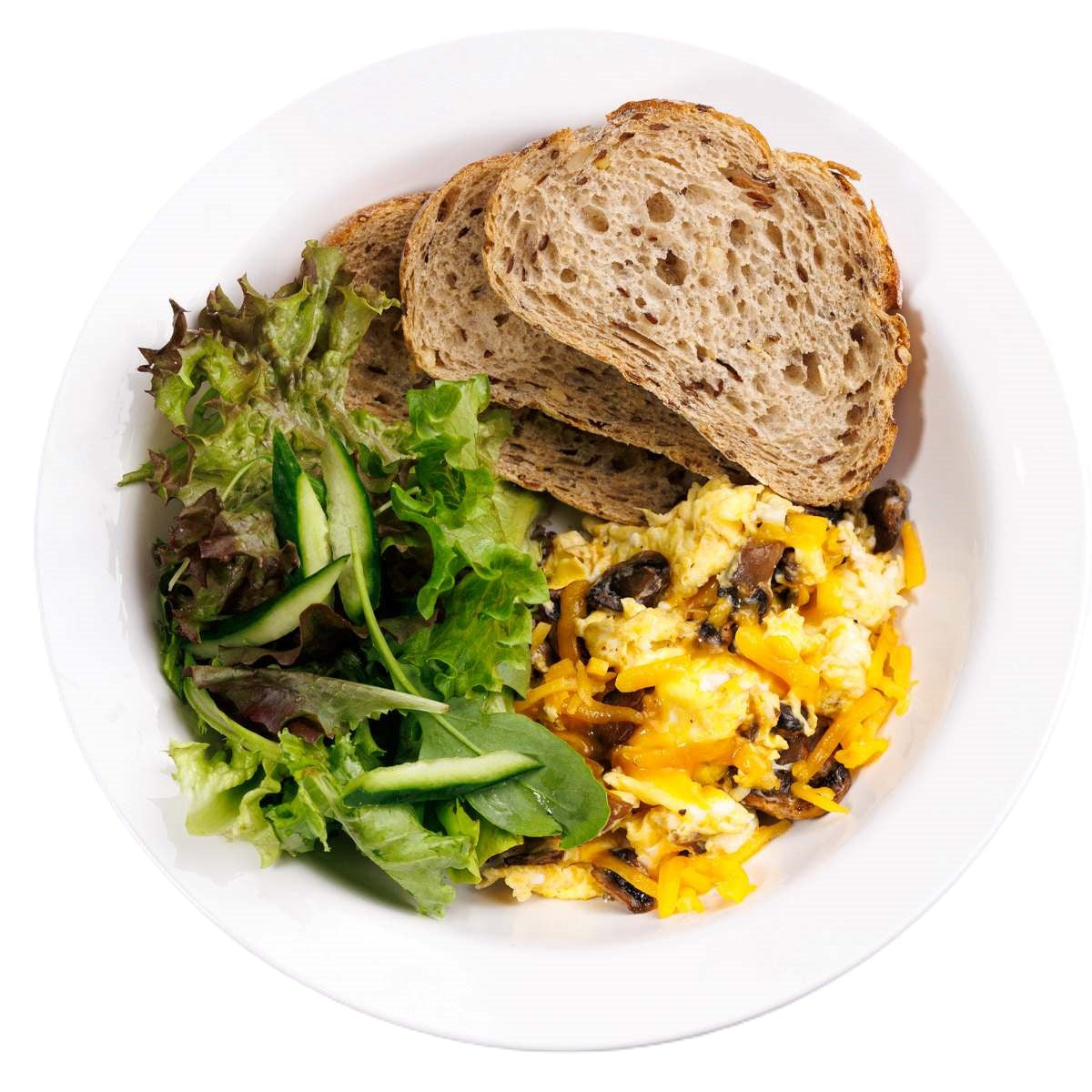 Mushroom Scrambled Omelette