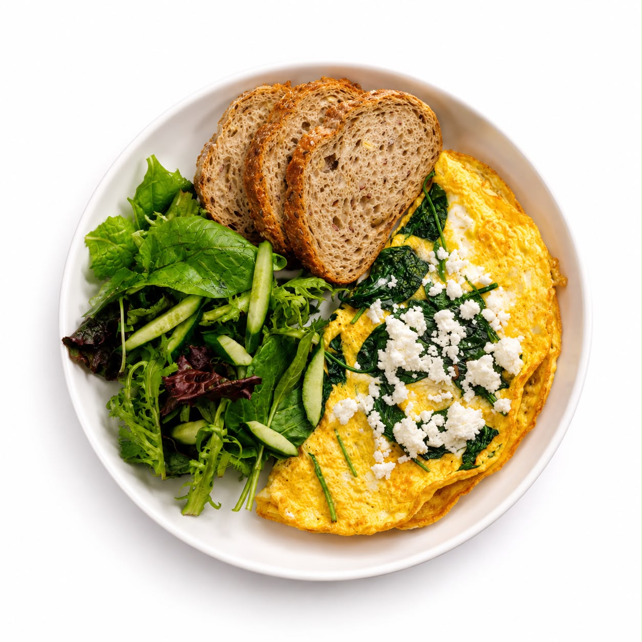 Spinach and Feta Omelette